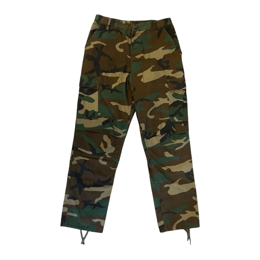 Zumiez Green and Brown Camouflage Cargo Pants